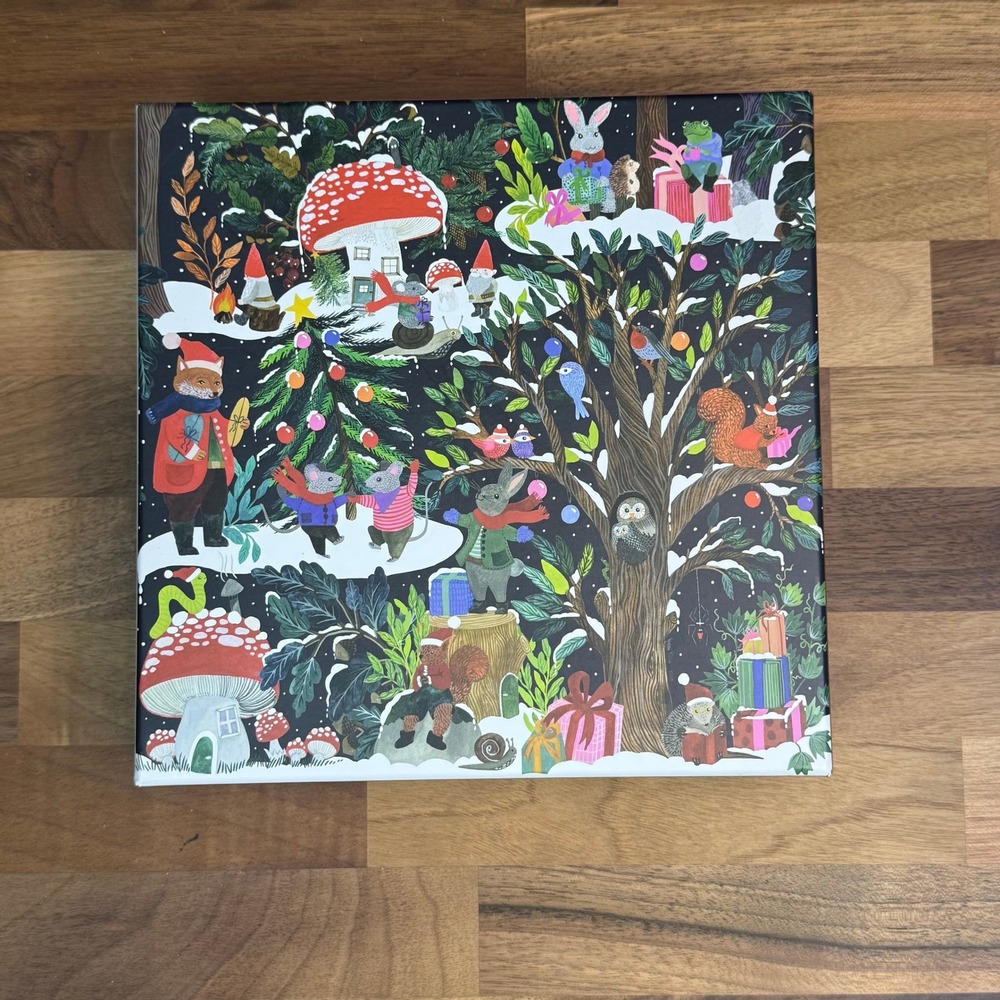 Galison Yuletide Forest 500 Piece Jigsaw Puzzle Christmas Winter Woodland Gnome